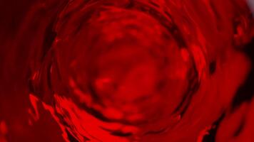 abstrakt rot wirbelt und verzerrt Muster Erstellen ein hypnotisch visuell Wirkung. video