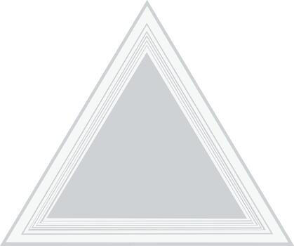 Nested Triangles Geometric Form Simple Abstract Design Minimalist Graphic Element Conceptual Art Perspective Visuals vector