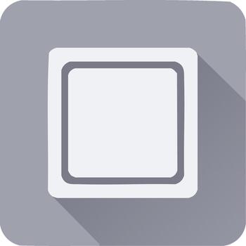 gris redondeado cuadrado icono con vacío cuadrado interior para usuario interfaz y solicitud desarrollo vector