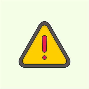 ilustración de un alerta icono. icono relacionado a diseño elementos. adecuado para web sitio, aplicación, usuario interfaces,elemento, imprimible etc. plano icono estilo. sencillo diseño editable vector