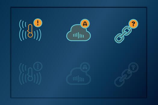 System Status Error Icons Set for Cloud and Connectivity Alerts vector