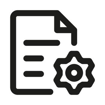 archivo configuración línea icono. profesional minimalista símbolo diseñado como un prima línea icono para archivo gestión, ajustes, y personalización vector