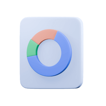 3d ikon Diagram munk, paj Diagram. 3d Diagram på ett isolerat bakgrund. finansiell stock marknadsföra, data analys, och företag begrepp. png