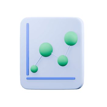 3d lijn diagram icoon. lijn diagram met sleutel points gemarkeerd door stippen. gegevens vergelijking, prestatie analyse, bedrijf analyses. 3d diagram Aan een geïsoleerd achtergrond. png