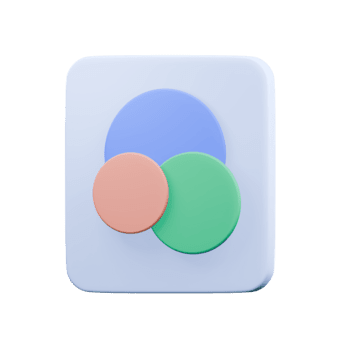 venn diagrama 3d icono. 3d infografía. Tres círculos de diferente tamaños intersecarse. 3d grafico en un transparente antecedentes. png