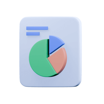 analisi grafico 3d icona. torta grafico, dati analisi, finanziario risultati, attività commerciale diagnostica. 3d grafica per dati analisi su un isolato sfondo. png