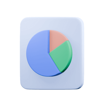 torta grafico 3d icona. analisi grafico, dati analisi, finanziario risultati, attività commerciale diagnostica. 3d grafica per dati analisi png