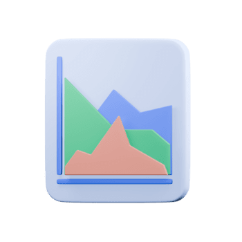 Oppervlakte tabel 3d icoon, lijn grafiek, gegevens vergelijking, prestatie analyse, bedrijf analyses. 3d diagram Aan een geïsoleerd achtergrond. png