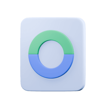 Diagram munk 3d ikon, paj Diagram. 3d Diagram på ett isolerat bakgrund. finansiell stock marknadsföra, data analys, och företag begrepp. png