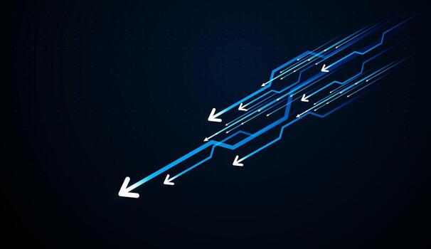 Arrows symbolizing growth and progress vector