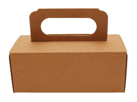 brun kartong låda med en hantera visas på en klar bakgrund. de låda är enkel i form, lämplig för förpackning eller lagring behov. idealisk för olika användningar i dagligen aktiviteter png