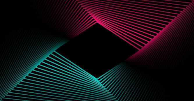 3D blue red techno abstract background overlap layer on dark space with rhombus lines effect decoration. Modern graphic design element stripes style concept for web, flyer, card, or brochure cover vector