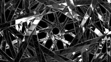 astratto nero e bianca geometrico tunnel ciclo continuo sfondo. video