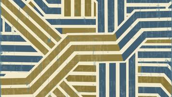 abstrakt geometrisk mönster med korsande rader och Ränder. video