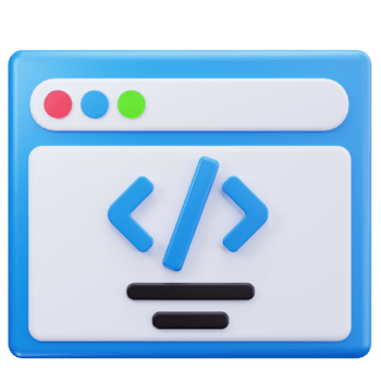 3d ikon grundläggande kodning gränssnitt fönster png