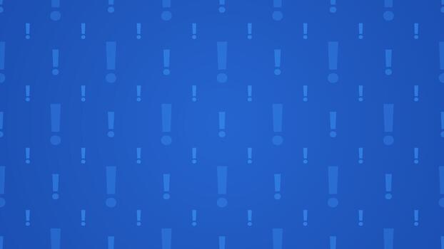 sencillo azul exclamación marca repitiendo modelo textura horizontal antecedentes diseño vector