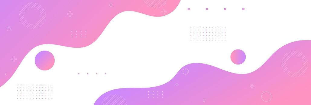 Abstract pink and purple gradient design vector