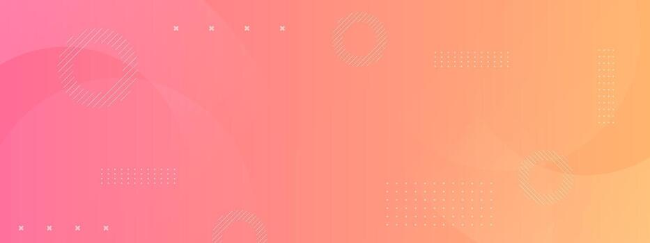 Colorful gradient background with geometric shapes vector