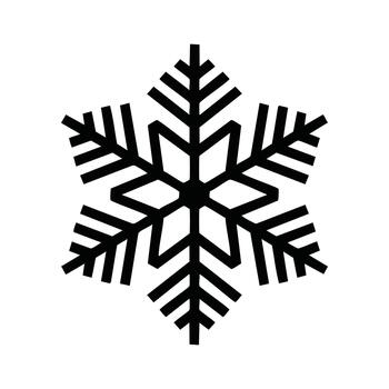 Snowflake Macro Close Up Pattern. vector