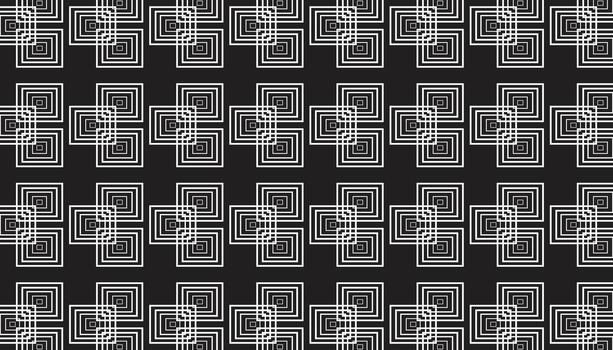 geométrico cuadrado línea modelo con en capas concéntrico formas creando un moderno decorativo antecedentes en monocromo estilo vector