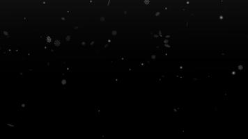 sneeuwvlokken vallend transparant achtergrond sneeuwval lus animatie met alpha kanaal video