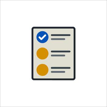 A simple list with a completed item and pending tasks vector
