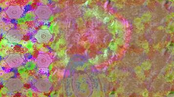 A colorful abstract background with many different patterns video