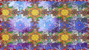 en färgrik abstrakt mönster med många annorlunda färger video