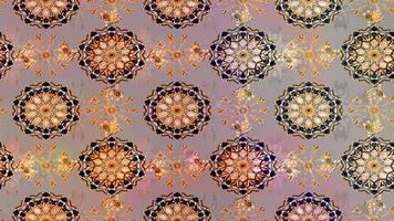 A pattern with many different designs on it video