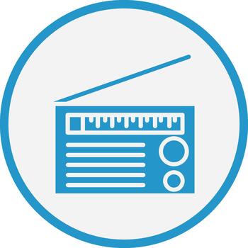 radio mínimo ui elemento icono vector