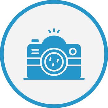 Camera Coded UI Symbol Mark vector