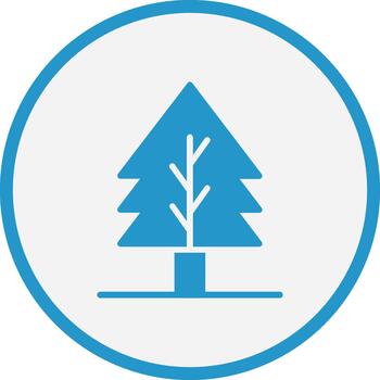 árbol agudo línea marca icono vector