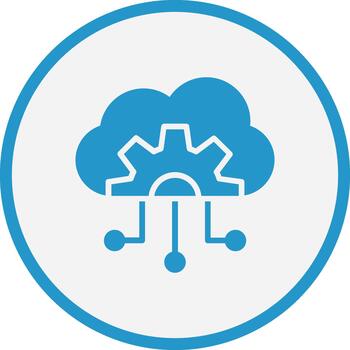 Cloud Computing Responsive App Shape Graphic vector
