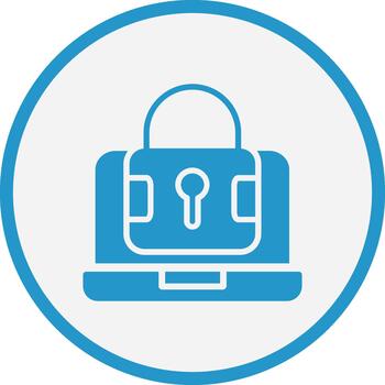 candado mínimo ui elemento icono vector