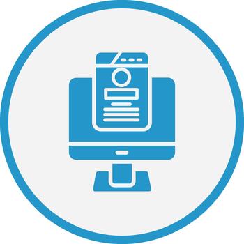 web diseño mínimo ui elemento icono vector