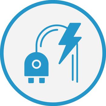 Plug Outlined Frame Object Icon vector