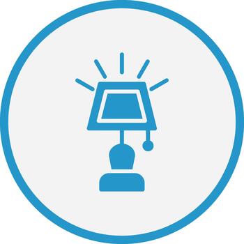 Table Lamp Soft Outline Graphic Form vector