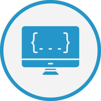 Monitor Screen 3D Interface Shape Icon vector