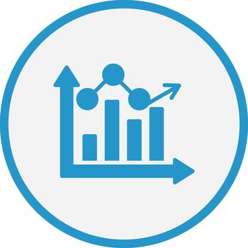 Bar Graph Responsive App Shape Graphic vector