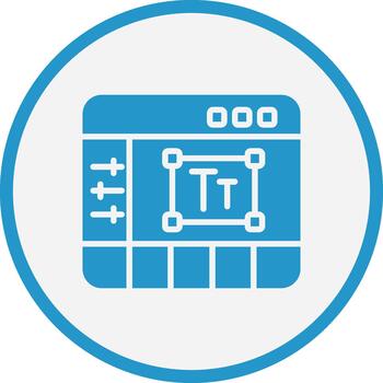 texto editor degradado estilo elemento Arte vector