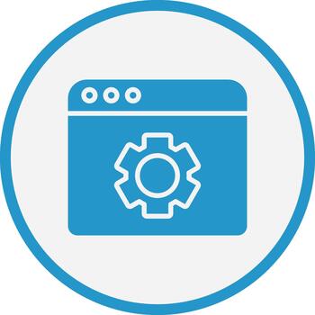 Web Browser Minimal Art Object Form vector