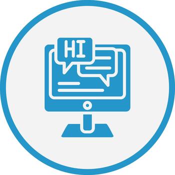 Conversation Interactive UI Design Symbol vector