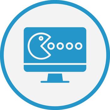 Computer Game Soft Outline Graphic Form vector