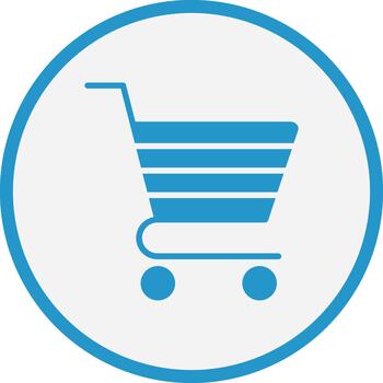 Shopping Cart Interactive UI Design Symbol vector