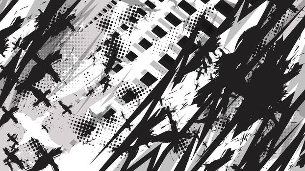 Abstract Racing Background with Grunge Style and Halftone Pattern vector