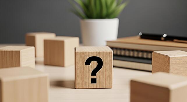 pregunta marca bloquear incertidumbre problema resolviendo decisión haciendo elección responder solución conocimiento aprendizaje educación información examen prueba examen estudiar foto