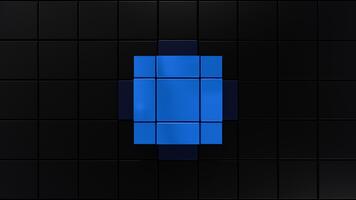 blu astratto Diviso squillare futuristico senza soluzione di continuità 3d ciclo continuo animazione. 3d interpretazione video