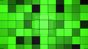 grön 3d pixel rutnät bakgrund med dynamisk Vinka rörelse slinga. 3d tolkning video