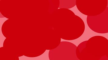 röd abstrakt bakgrund med överlappande cirklar video