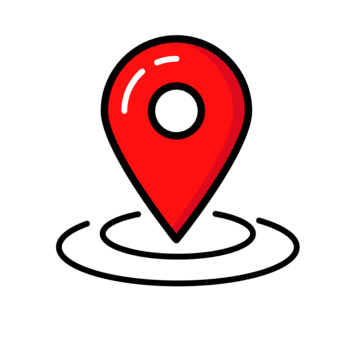 glansig röd Karta stift med cirkulär bas modern stil för navigering och plats märkning png